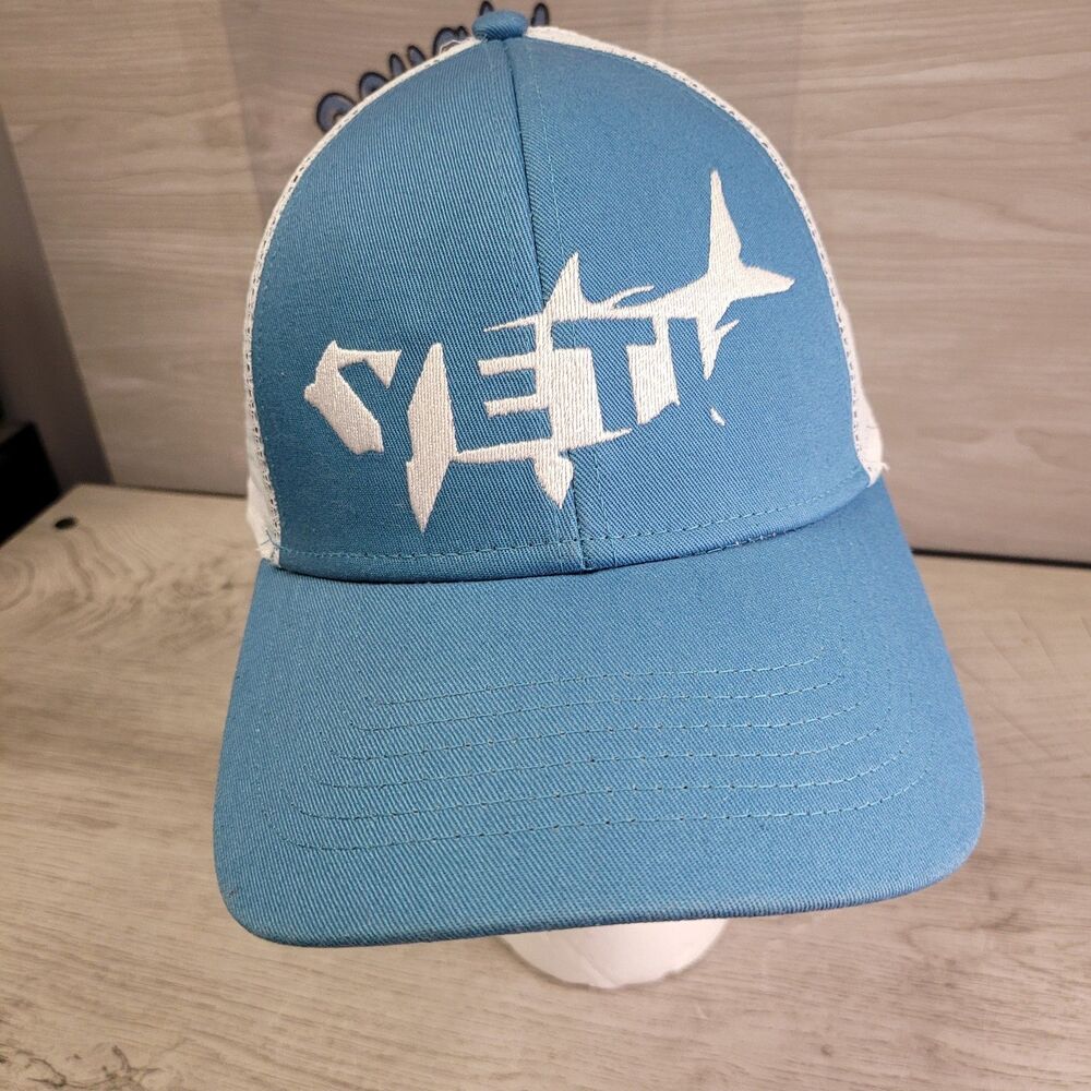 Yeti Coolers Built For The Wild Adjustable Mesh Snapback Cap Hat EUC